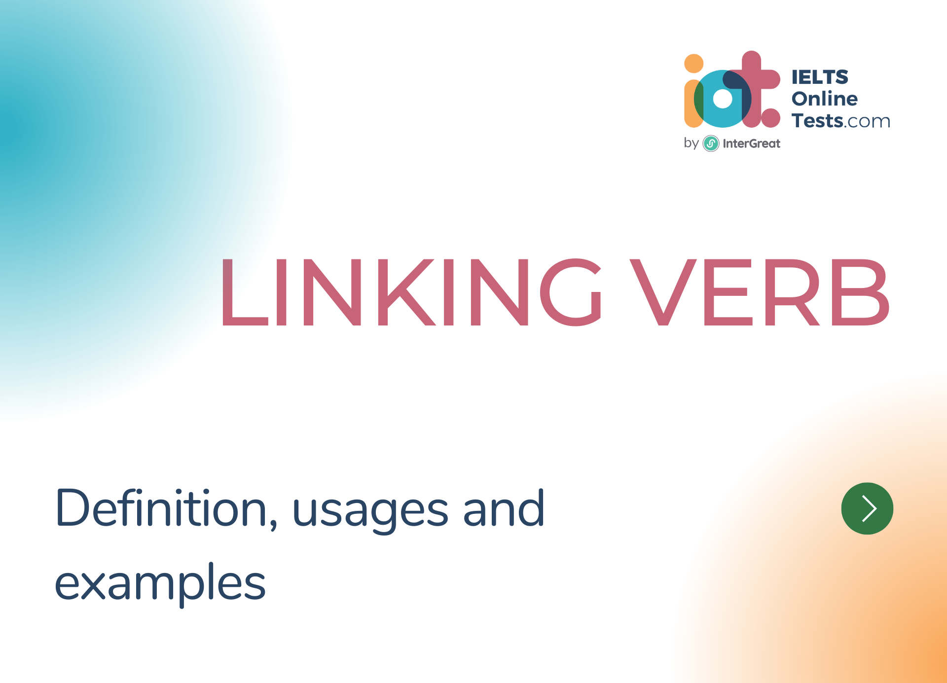 Linking Verb Definition And Examples IELTS Online Tests